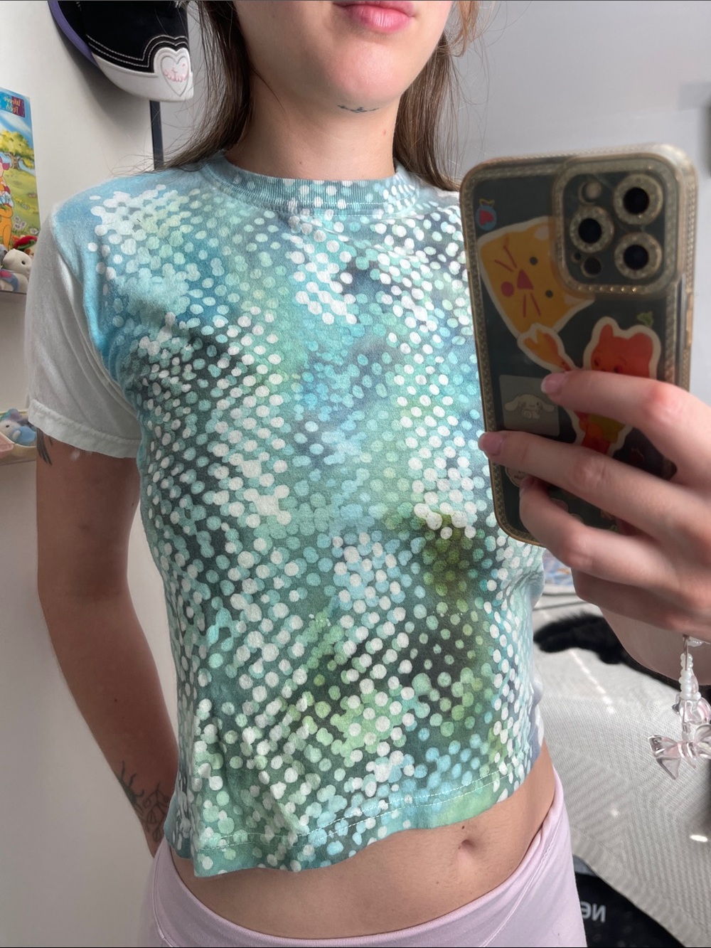 Batik printed baby tee